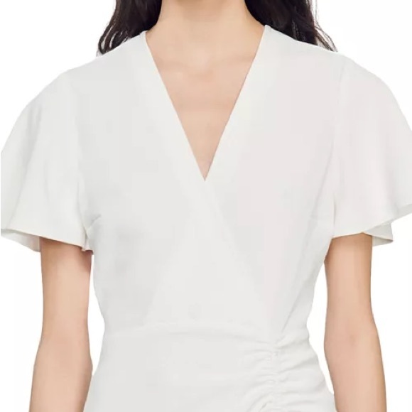 Sandro Elegant White Blouse - Picture 5 of 15